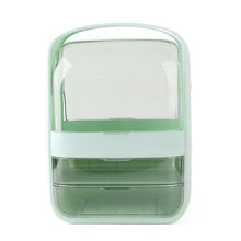 Load image into Gallery viewer, Green maxi makeup organizer with transparent drawers