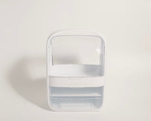 Load image into Gallery viewer, White maxi makeup organizer, front view