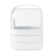 Load image into Gallery viewer, White maxi makeup organizer with opaque drawers