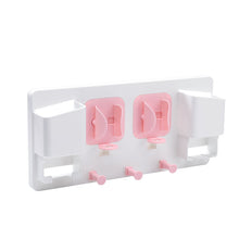 Laden Sie das Bild in den Galerie-Viewer, Pink multifunction wall bathroom rack