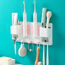 Laden Sie das Bild in den Galerie-Viewer, Bathroom rack on a teal wall