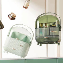 Laden Sie das Bild in den Galerie-Viewer, Light and dark green Nordic makeup vanity boxes