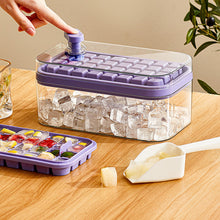 Load image into Gallery viewer, Purple one-click ice cube tray box