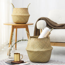 Load image into Gallery viewer, Wicker Foldable Planter Basket