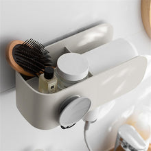 Laden Sie das Bild in den Galerie-Viewer, White hair dryer holder with brushes