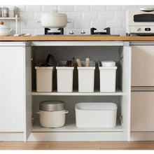 Load image into Gallery viewer, Organizer bins on kitchen shelves