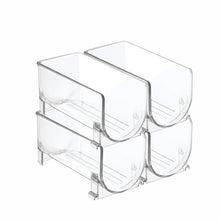 Load image into Gallery viewer, Four stacked clear bottle racks