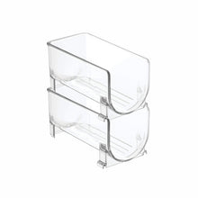 Load image into Gallery viewer, Two-tier clear bottle rack