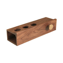 Laden Sie das Bild in den Galerie-Viewer, Walnut electric toothbrush holder with three holes