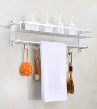 Load image into Gallery viewer, Bathroom shelf towel rack
