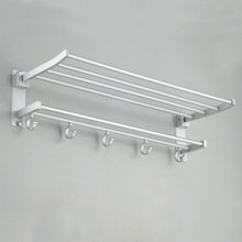 Load image into Gallery viewer, Bathroom shelf towel rack
