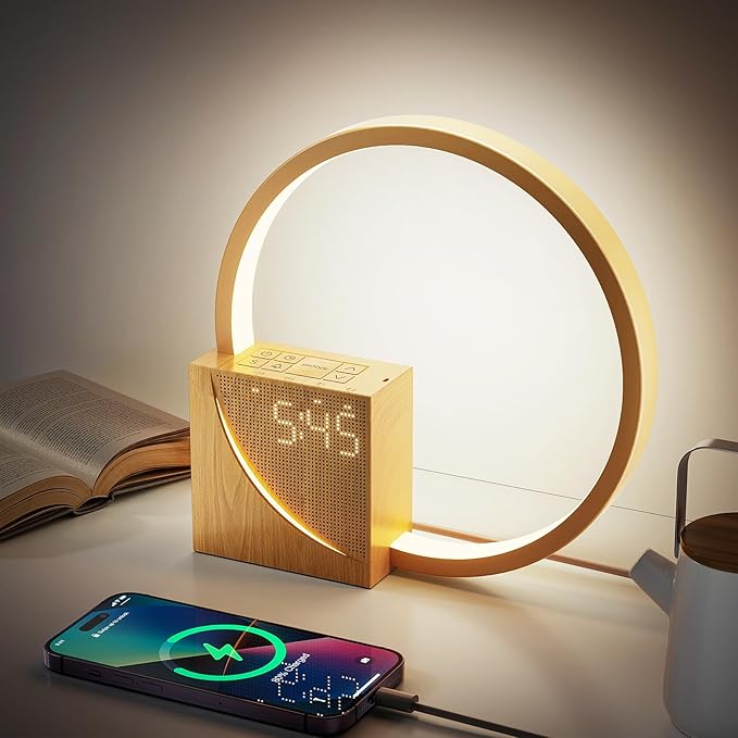 Halo Clock Lamp