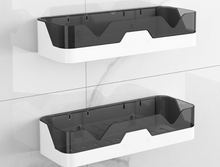 Laden Sie das Bild in den Galerie-Viewer, Black adhesive bathroom shelf two pack
