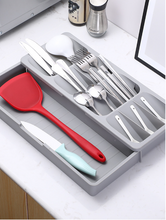 Load image into Gallery viewer, Cutlery organizer with spatula
