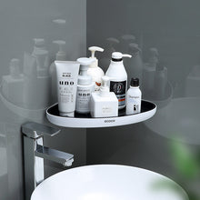 Laden Sie das Bild in den Galerie-Viewer, Black-tray corner shelf with toiletries
