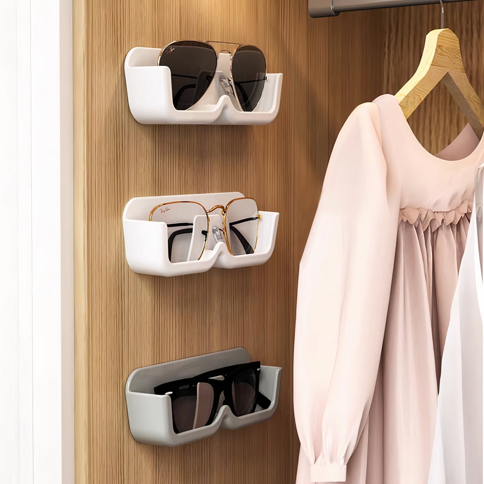 Wall Mounted Sunglasses Rack MessFree