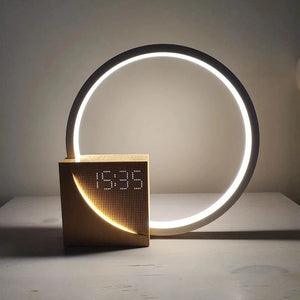 Halo Clock Lamp