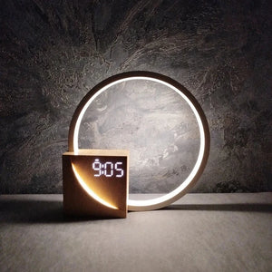 Halo Clock Lamp