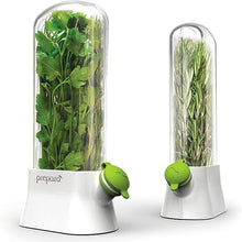 Load image into Gallery viewer, Two herb savers with herbs
