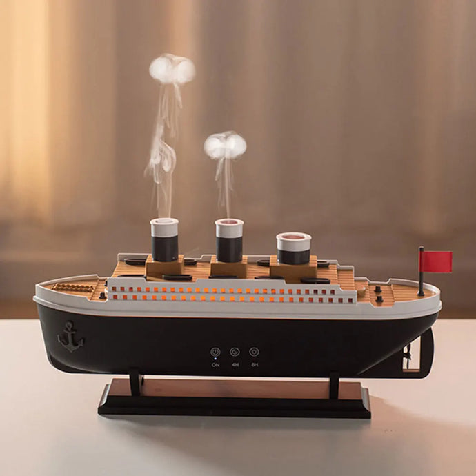 Ship-shaped essential oil diffuser for home and office