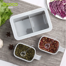 Load image into Gallery viewer, Spice cups with herbs and spoons
