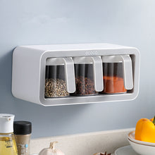 Load image into Gallery viewer, Grey wall spice box with 3 cups
