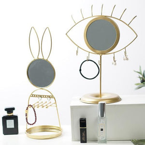 Eye Mirror with Jewelry Hook