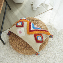 Load image into Gallery viewer, Geometric Shapes Tufted Pillow Cover
