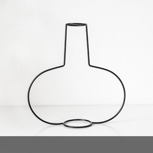 Geometric Metal Vase