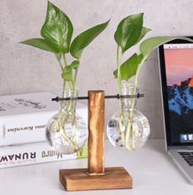 Load image into Gallery viewer, Vintage Wooden Vase Stand
