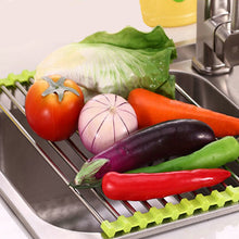 Load image into Gallery viewer, MessFree® Roll-Up Stainless Steel Sink Rack
