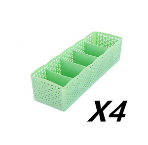 5 Cells Plastic Stackable Organizer