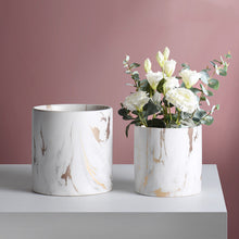 Load image into Gallery viewer, Round Marble Pattern Ceramic Pot
