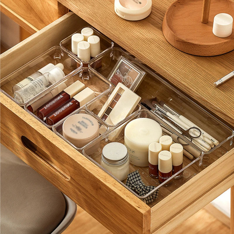 Acrylic Fridge Multi Compartment Tray Organizers - Kitchen Pantry