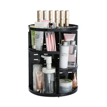 Load image into Gallery viewer, Adjustable clear acrylic makeup organizer with customizable shelves
