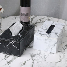 Load image into Gallery viewer, Marble Print Tissue Box
