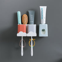 Laden Sie das Bild in den Galerie-Viewer, Cloud toothbrush holder with two cups and dispenser
