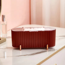 Load image into Gallery viewer, Dark red cotton pad and makeup storage box
