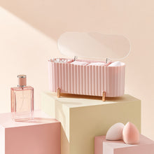 Load image into Gallery viewer, Pink cotton pad storage box with sponges

