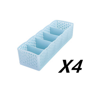 5 Cells Plastic Stackable Organizer