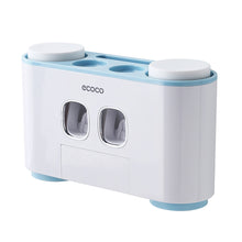Laden Sie das Bild in den Galerie-Viewer, Blue family toothbrush holder with dispensers
