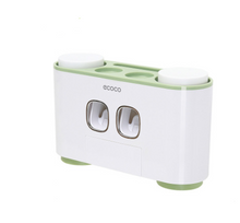 Laden Sie das Bild in den Galerie-Viewer, Green family toothbrush holder with dispensers
