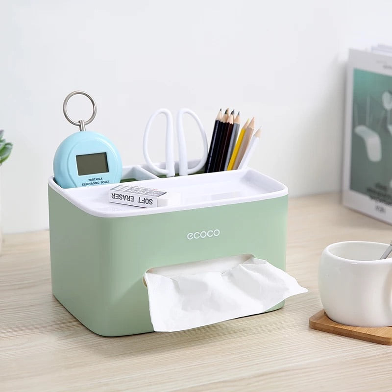 MessFree® Ecoco Tissue Box  インテリア 家具, 卓上 収納, 収納 アイデア