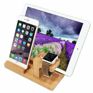 MessFree® Bamboo Charging Stand