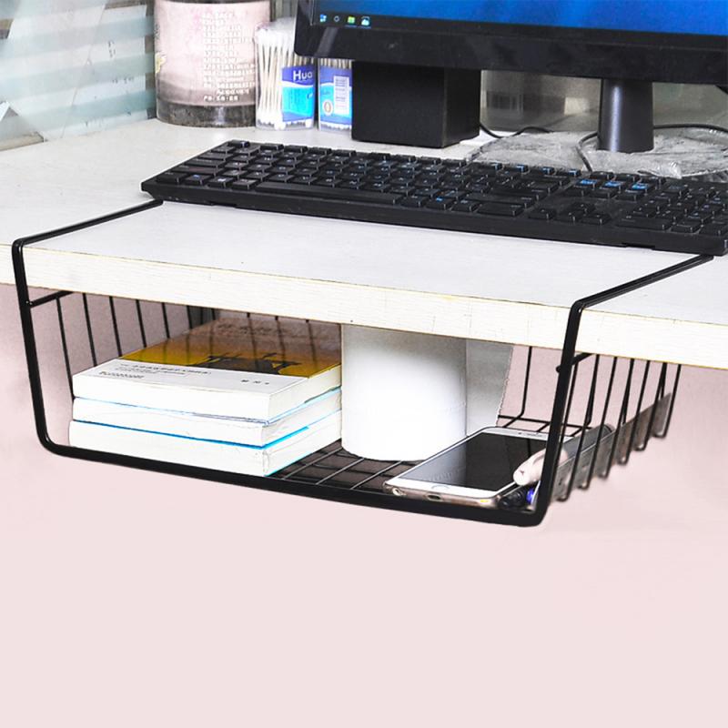 Under Desk Computer Baskets MessFree® Under Desk Basket | MessFree