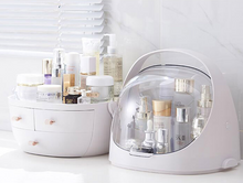 Load image into Gallery viewer, Large makeup organizers on a bathroom counter
