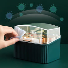 Load image into Gallery viewer, Dustproof lid on green lipstick organizer
