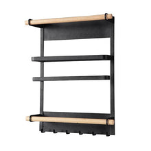 Load image into Gallery viewer, Black magnetic fridge storage rack
