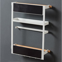 Load image into Gallery viewer, Empty white magnetic fridge rack
