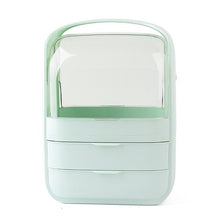 Load image into Gallery viewer, Green maxi makeup organizer with opaque drawers
